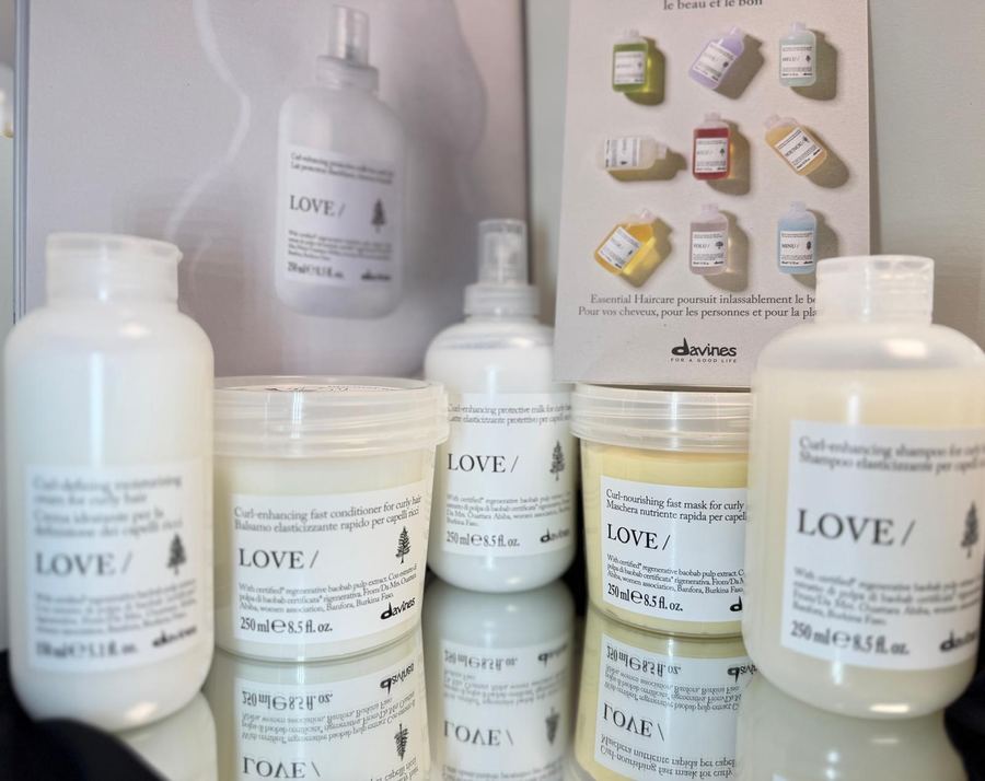 Produits Davines utilisés au salon