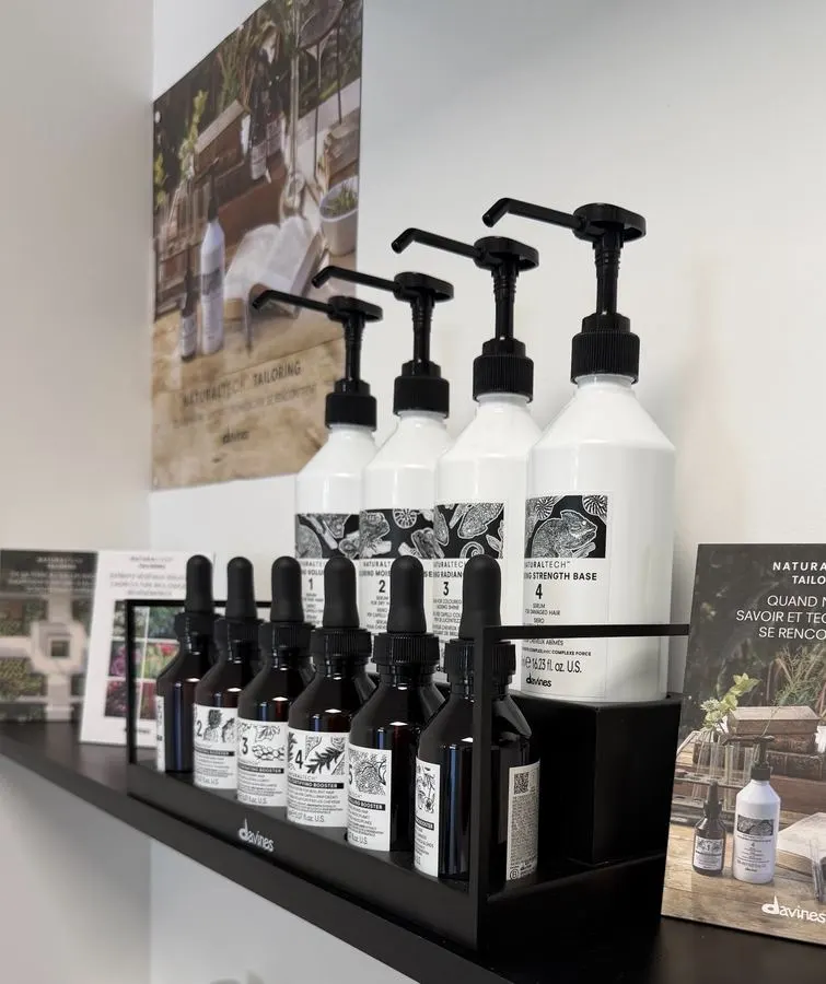 Produits Naturaltech Tailoring utilisés au salon